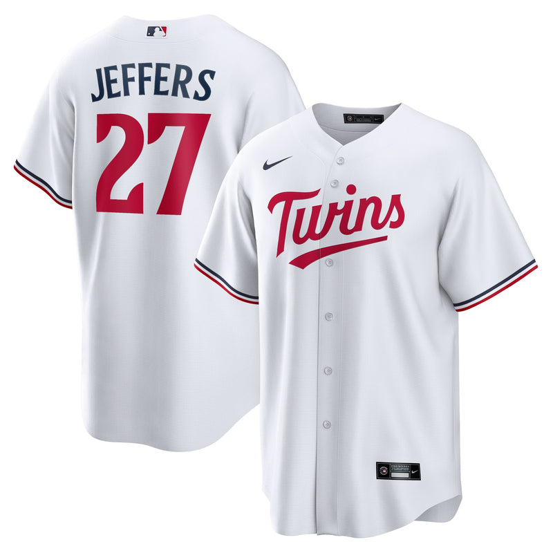 Minnesota Twins Ryan Jeffers White jersey – view 1