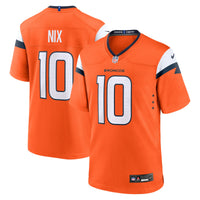 Denver Broncos Bo Nix Orange jersey – view 2