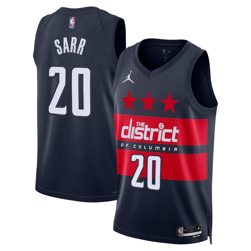 Washington Wizards Alex Sarr - Navy jersey – view 1
