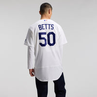 Los Angeles Dodgers Mookie Betts White jersey – view 6