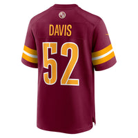 Washington Commanders Jamin Davis Burgundy jersey – view 4