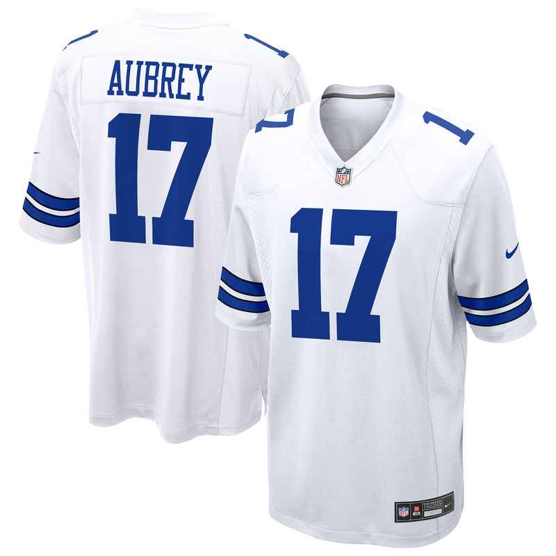 Dallas Cowboys Brandon Aubrey White jersey – view 1