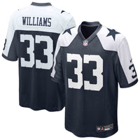 Dallas Cowboys Javonte Williams Navy jersey – view 1