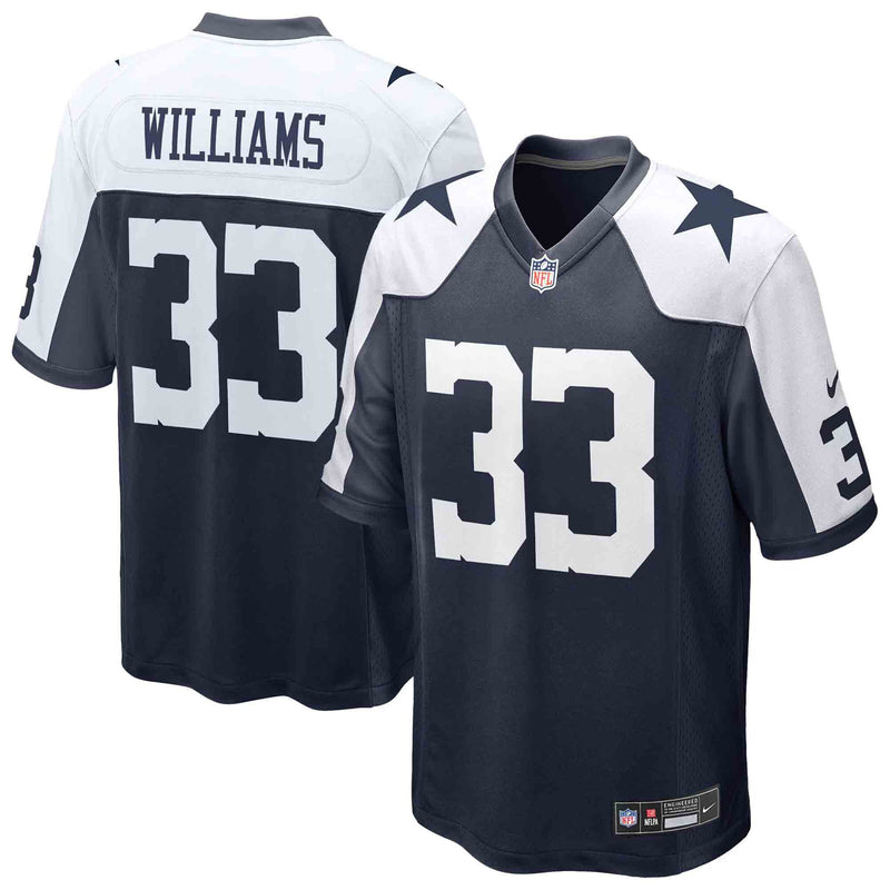 Dallas Cowboys Javonte Williams Navy jersey – view 1