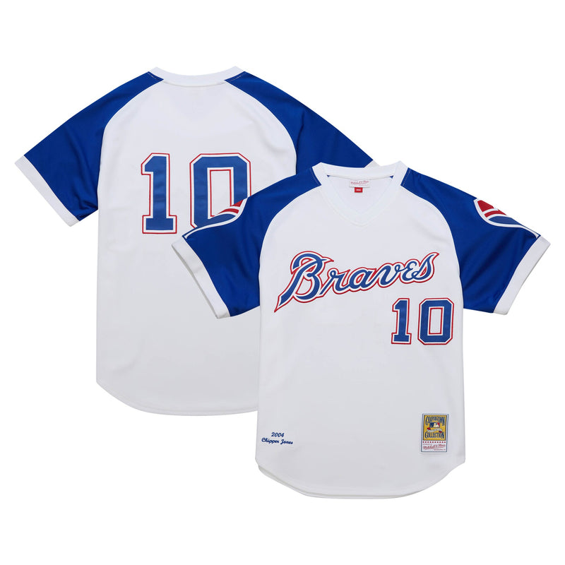 Atlanta Braves Chipper Jones White jersey – view 1