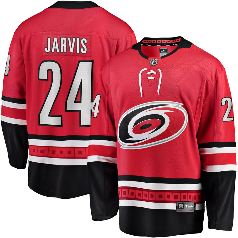 Carolina Hurricanes Seth Jarvis Red jersey – view 1