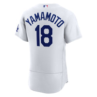 Los Angeles Dodgers Yoshinobu Yamamoto White jersey – view 4