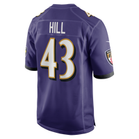 Baltimore Ravens Justice Hill Purple jersey – view 3