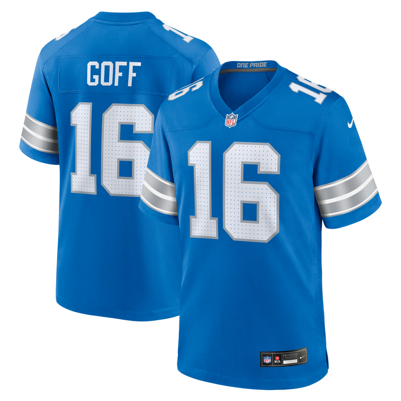 Detroit Lions Jared Goff Blue jersey – view 1