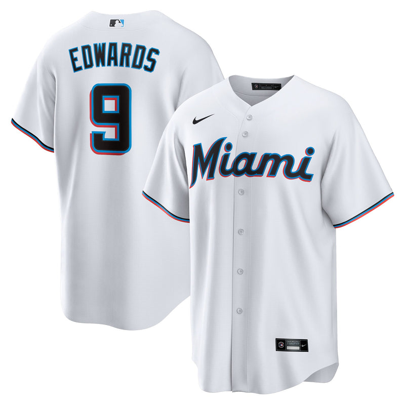 Miami Marlins Xavier Edwards White jersey – view 1