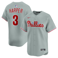 Philadelphia Phillies Bryce Harper Gray jersey – view 1
