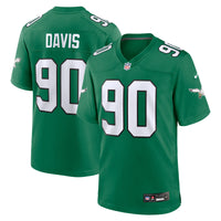 Philadelphia Eagles Jordan Davis Green jersey – view 2