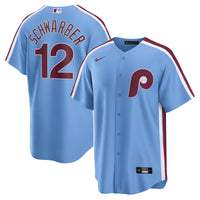 Philadelphia Phillies Kyle Schwarber Blue jersey – view 2