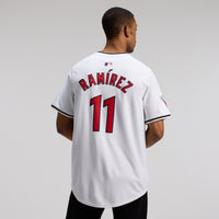 Cleveland Guardians Jose Ramirez White jersey – view 4