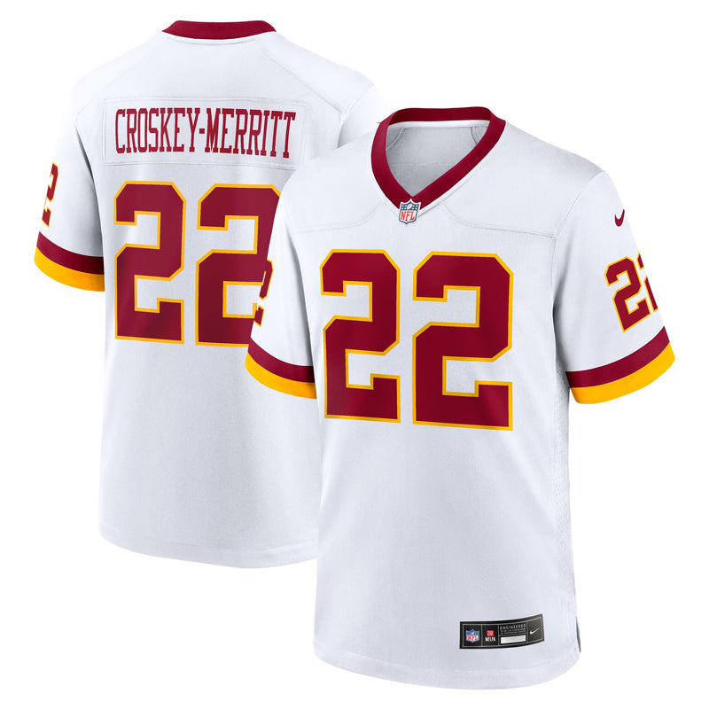 Washington Commanders Jacory Croskey-Merritt White jersey – view 1
