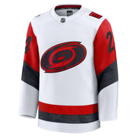 Carolina Hurricanes Seth Jarvis White jersey – view 3
