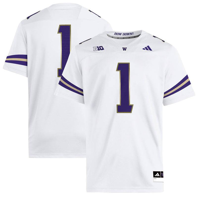 adidas Washington Huskies White jersey – view 1