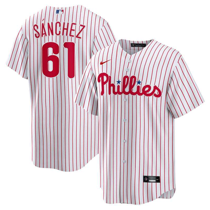Philadelphia Phillies Cristopher Sanchez White jersey – view 1