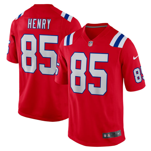 New England Patriots Hunter Henry Nike Red Game Alternate Jersey