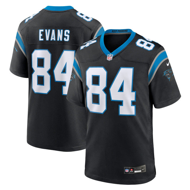 Carolina Panthers Mitchell Evans Black jersey – view 1