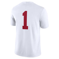 Nike #1 White Alabama Crimson Tide Game Jersey – view 4