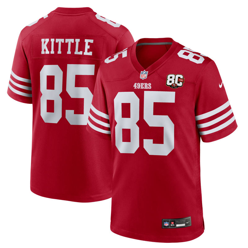 San Francisco 49ers George Kittle Scarlet jersey – view 1