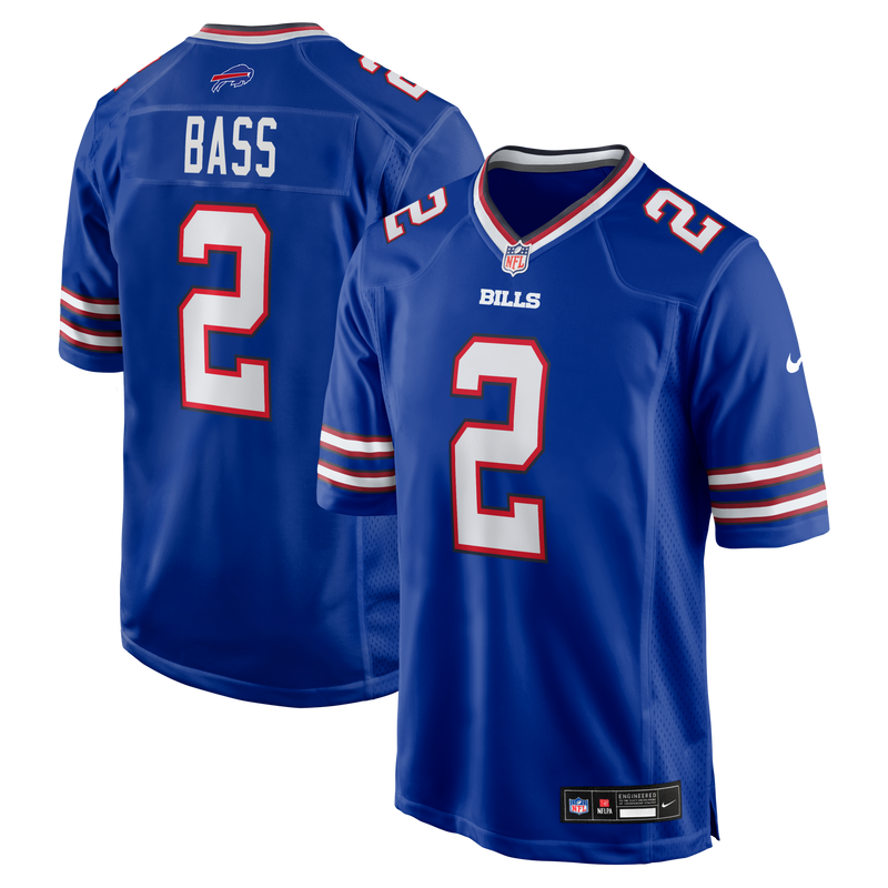 Buffalo Bills Tyler Bass Royal jersey – view 1
