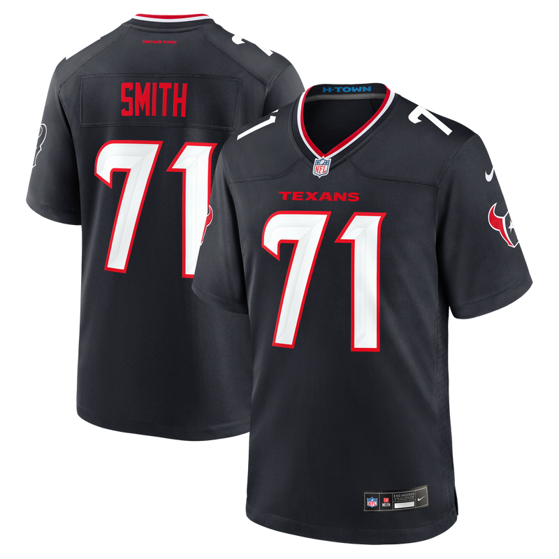 Houston Texans Braden Smith Navy jersey – view 1