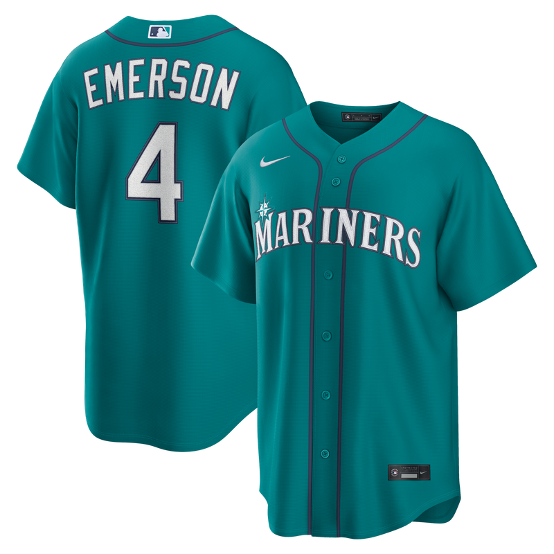 Seattle Mariners Colt Emerson Teal jersey – view 1