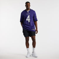 Baltimore Ravens Zay Flowers Purple jersey – view 5