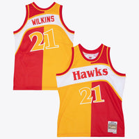 Atlanta Hawks Red/Yellow jersey – view 1