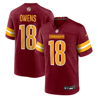 Washington Commanders Tyler Owens Burgundy jersey – view 1