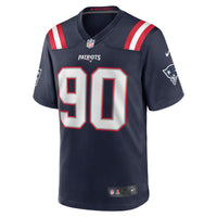New England Patriots Christian Barmore Navy jersey – view 3