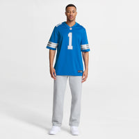 Detroit Lions Jameson Williams Blue jersey – view 5