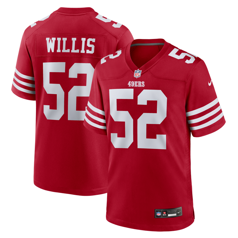 San Francisco 49ers Patrick Willis Scarlet jersey – view 1