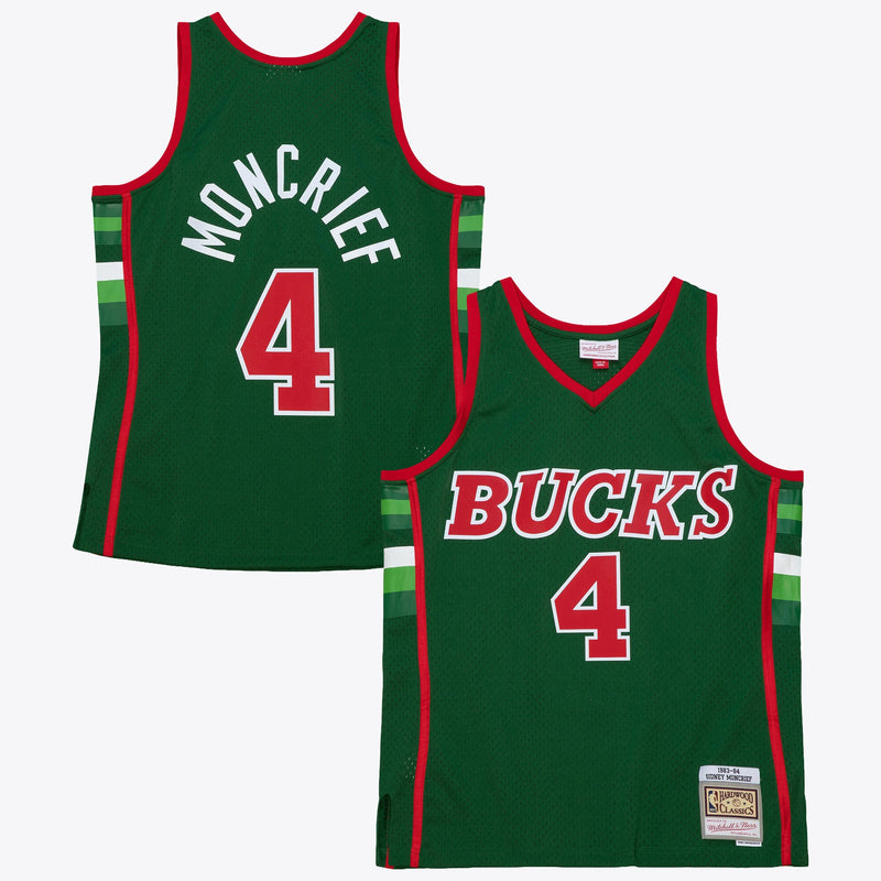 Milwaukee Bucks Burgundy/Green jersey – view 1