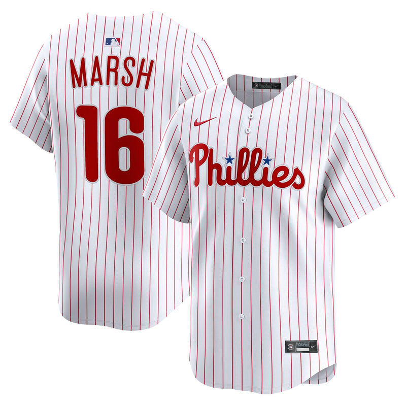 Philadelphia Phillies Brandon Marsh White jersey – view 1