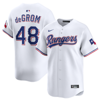Texas Rangers Jacob deGrom White jersey – view 1