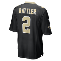 New Orleans Saints Spencer Rattler Black jersey – view 3