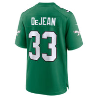Philadelphia Eagles Cooper DeJean Green jersey – view 4