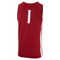 Nike #1 Crimson Washington State Cougars Logo Replica Basketball Jersey – view 4