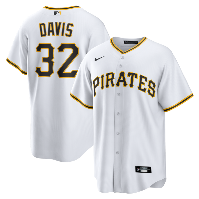 Pittsburgh Pirates Henry Davis White jersey – view 1