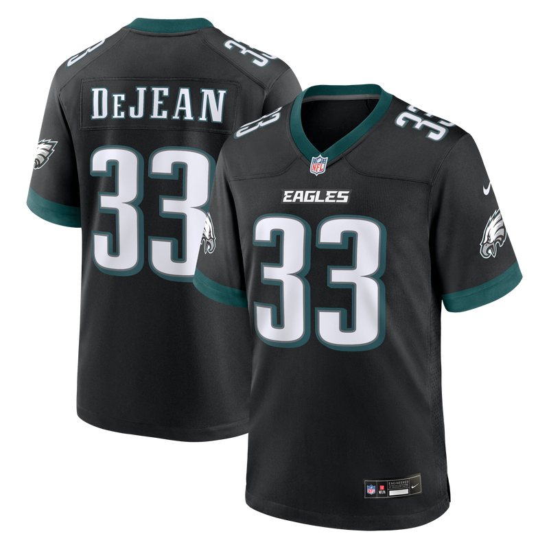 Philadelphia Eagles Cooper DeJean Black jersey – view 1