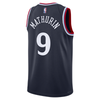 Los Angeles Clippers Bennedict Mathurin - Navy jersey – view 4