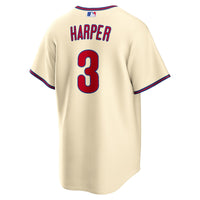 Philadelphia Phillies Bryce Harper Cream jersey – view 4