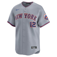 New York Mets Francisco Lindor Gray jersey – view 3