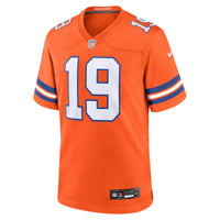 Denver Broncos Marvin Mims Jr Orange jersey – view 3