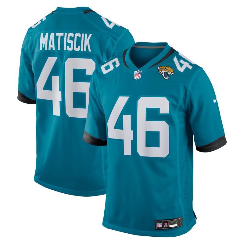 Jacksonville Jaguars Ross Matiscik Teal jersey – view 1