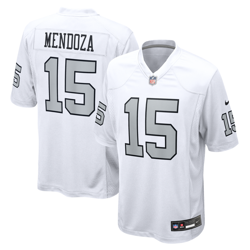 Las Vegas Raiders Fernando Mendoza White jersey – view 1