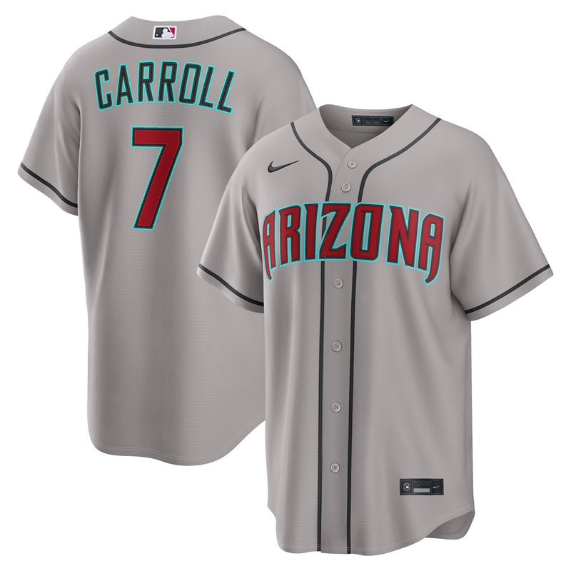 Arizona Diamondbacks Corbin Carroll Gray jersey – view 1